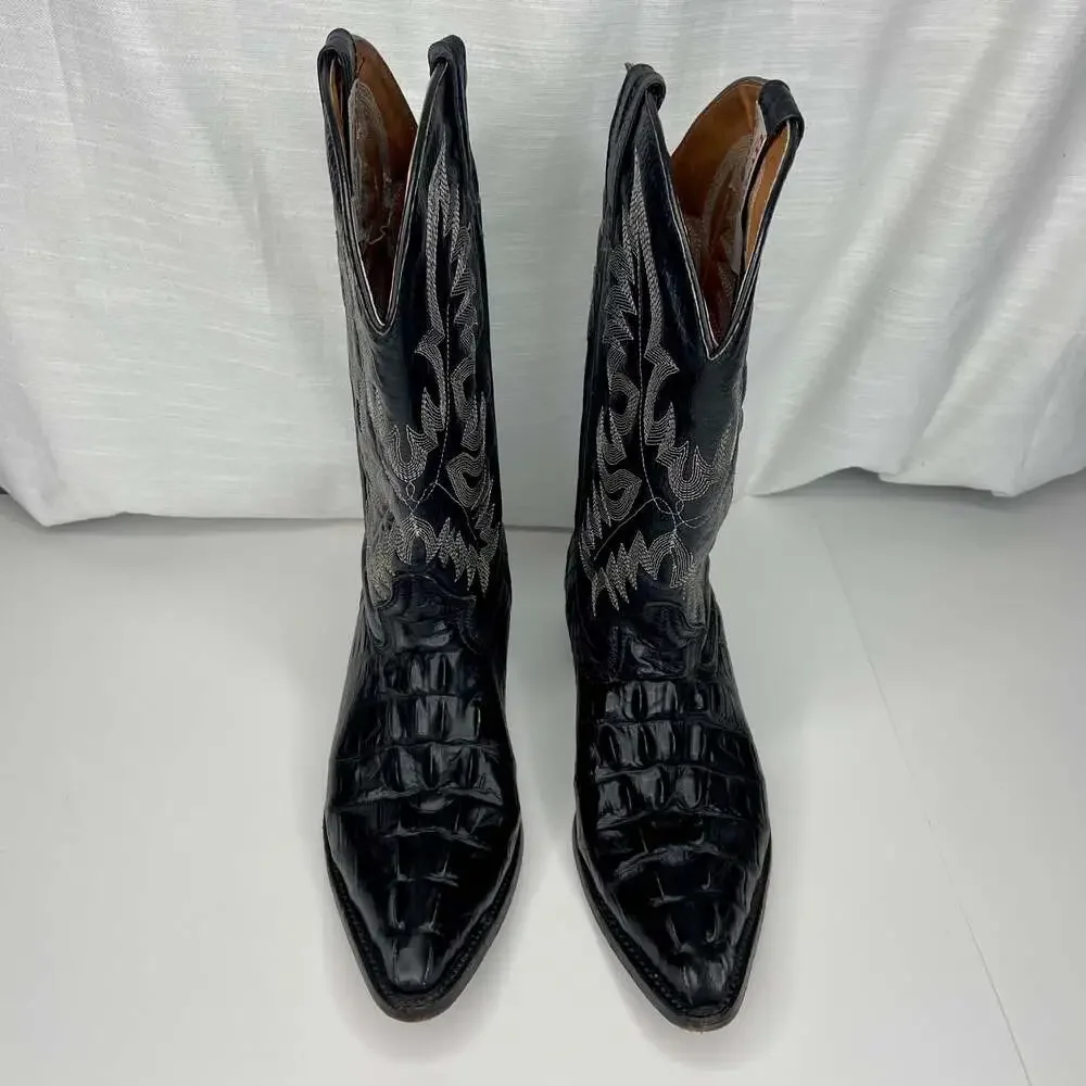 Vintage La Cabaña West Cowhide Vaqueros Boots